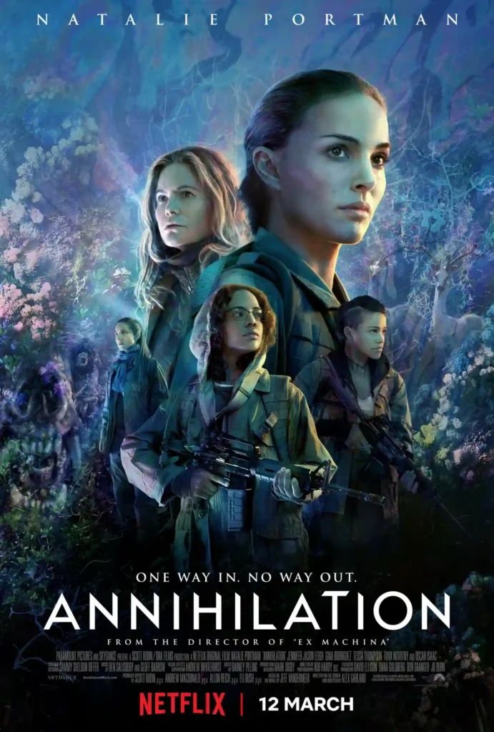 بهترین فیلم های علمی تخیلی ژنتیکی | جدیدترین آثار 2026 6 فیلم Annihilation با موضوع جهش ژنتیکی و تغییر ساختار زیستی