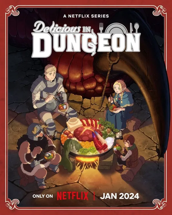 بهترین سریال های نتفلیکس | بهترین سریال های 2024 و 2025 100 Delicious in Dungeon compressed