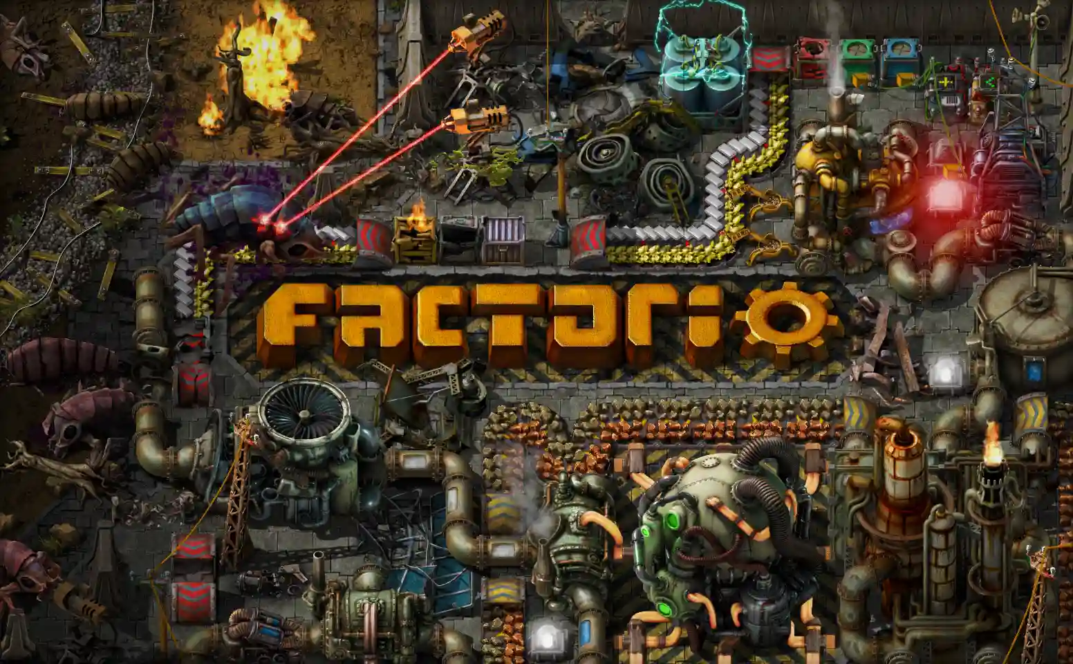 بهترین بازی های دو نفره کامپیوتر: ۵۰ عنوان برتر برای تجربهای فراموشنشدنی! 40 Factorio compressed