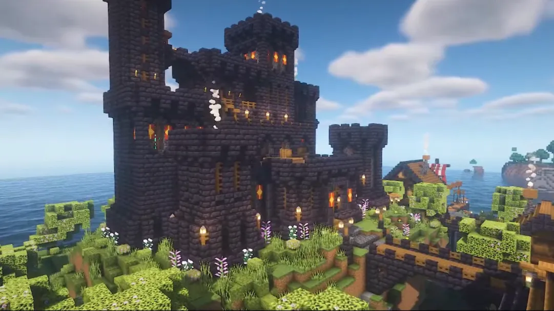 بازی Sandbox چیست؟ | تجربهای فراتر از محدودیتهای رایج در بازیها 13 Minecraft building compressed