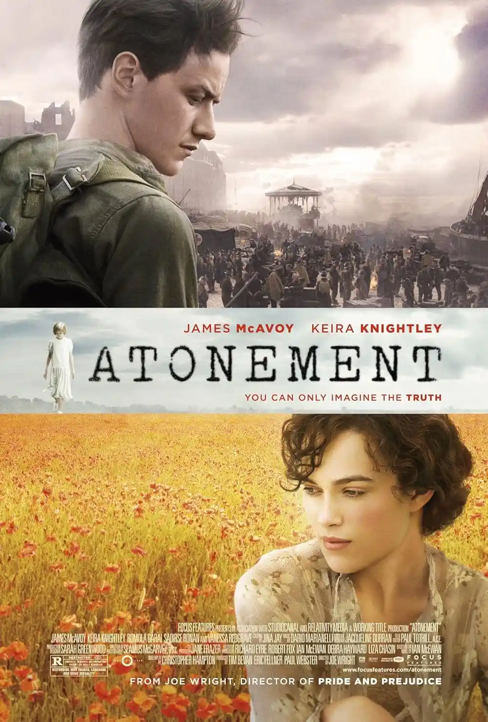بهترین فیلم های عاشقانه ماندگار قرن 21 برای تماشای احساسیترین لحظات 10 پوستر Atonement