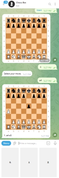 10 مورد از بهترین بازی های تلگرام برای سرگرمی در هر زمان 4 chessbot