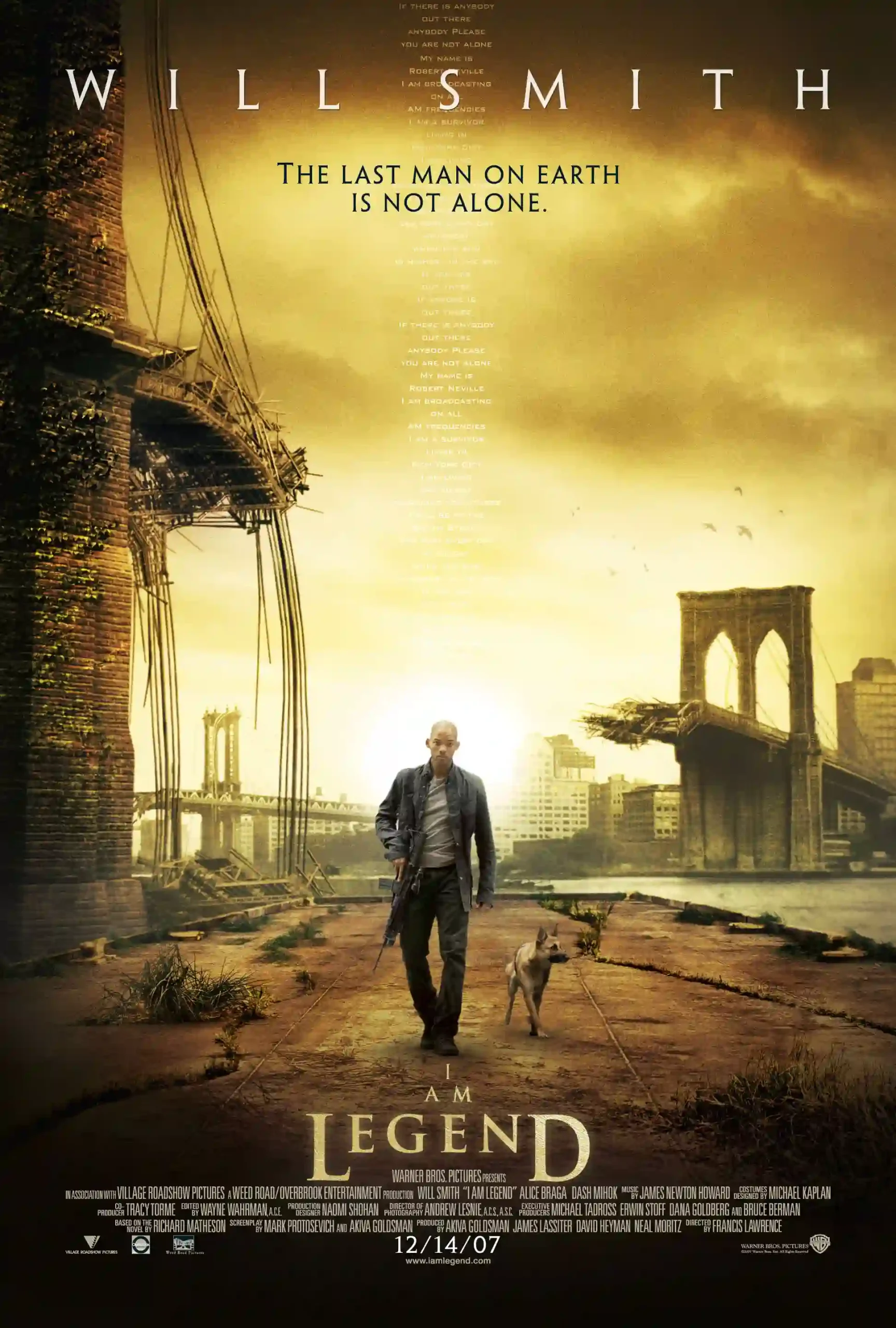 ۷ فیلم آخرالزمانی که نباید از دست بدهید 8 فیلم I Am Legend با محوریت ژنتیک و آخرالزمان