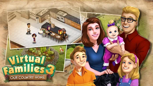 بهترین بازی های شبیه ساز زندگی برای گوشی که باید تجربه کنید 7 virtual families 3
