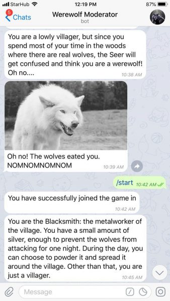 10 مورد از بهترین بازی های تلگرام برای سرگرمی در هر زمان 1 werewolf