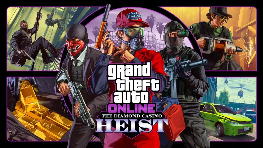 بهترین بازی های شبیه ساز دزدی؛ از کامپیوتر تا موبایل 3 grand theft auto v gta online heists